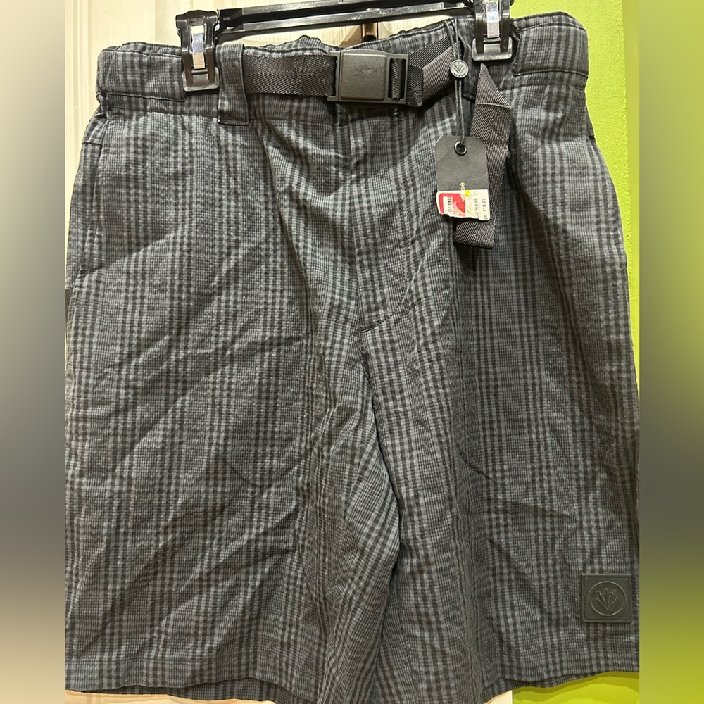 Rag and Bone Grey Check Shorts size 28 New - Picture 3 of 4
